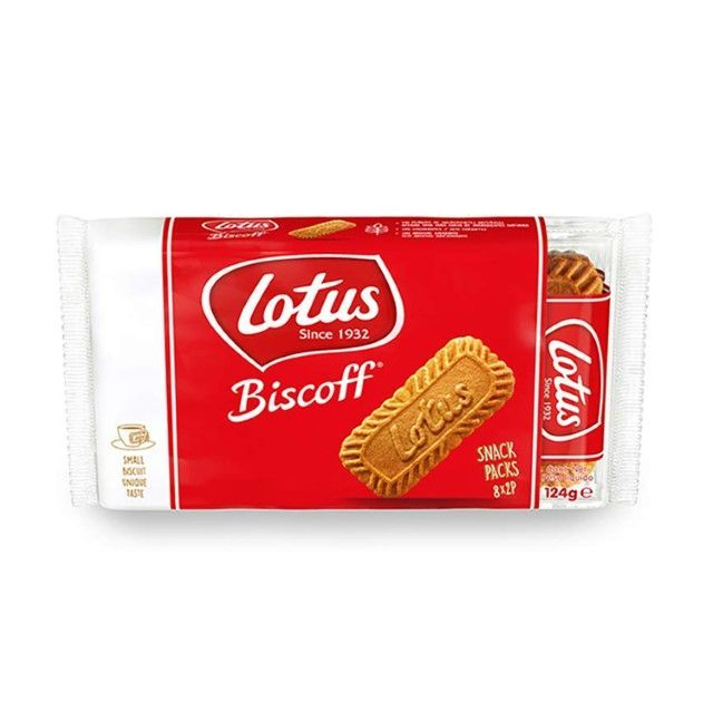 โลตัส บิสคอฟบิสกิตคาราเมล Lotus Biscoff Caramel Biscuits 124g.