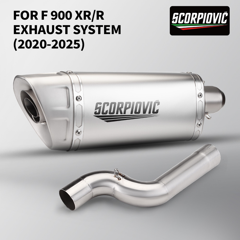 Slip On Tube สําหรับ F900R F900XR F 900 R XR 2020-2024 ท่อไอเสียรถจักรยานยนต์ปรับเปลี่ยน 51 มม.อินเท