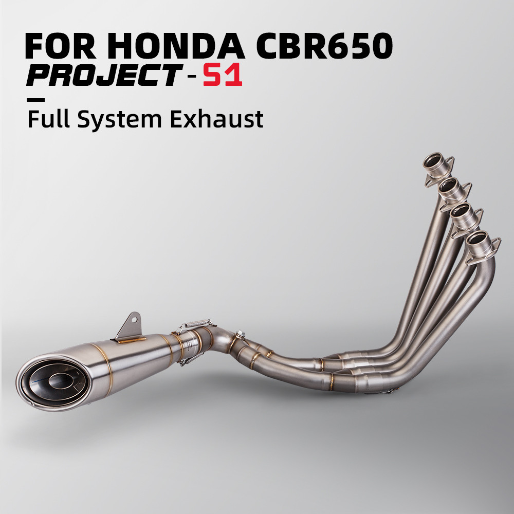 สําหรับ CBR650R CB650F CB650R CBR650F 2018-2022 Full Racing Line ระบบไอเสียปรับเปลี่ยนด้านหน้า Link 
