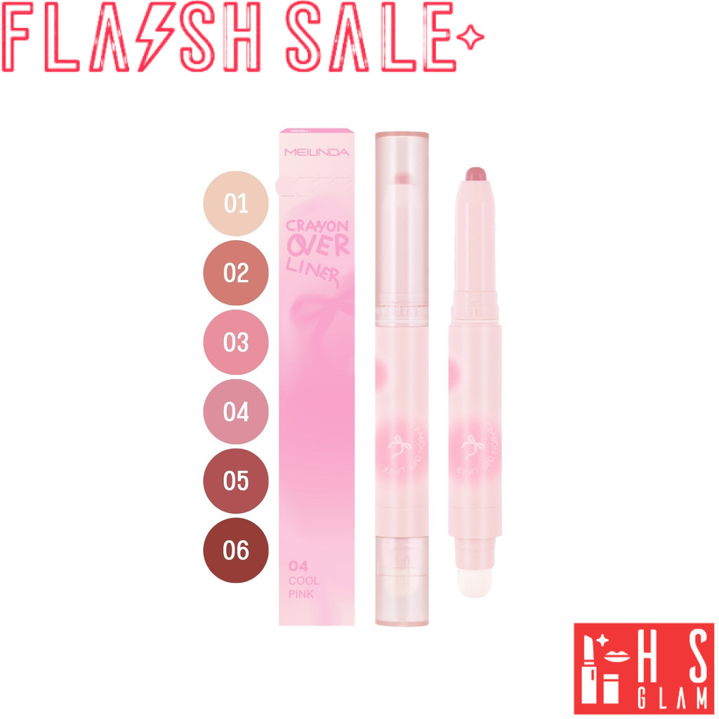 [ Flash Sale ] MEILINDA Crayon Over Liner เมลินดา ลิปไลน์เนอร์ เนื้อนุ่ม เขียนง่าย สีสวย ลิป 1 แท่ง