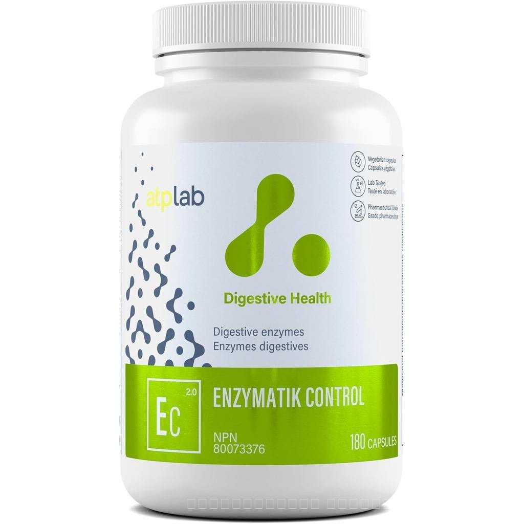 ATP LAB-Enzymatik Control 180 แคปซูล 180 Days-Deigement Enzyme-Digestive Health-Adult Flatulence Rem
