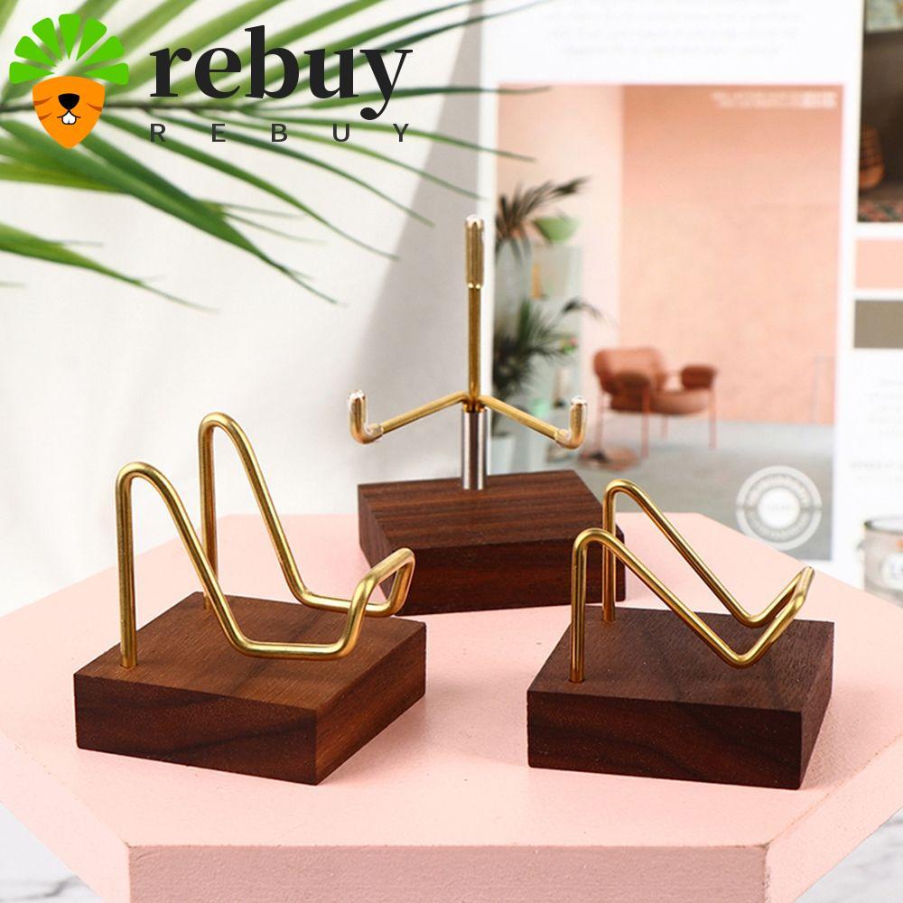 REBUY ขาตั้งแร่ Ores Agate Rocks สําหรับแร่คริสตัล Home Office Show Room Display Holder