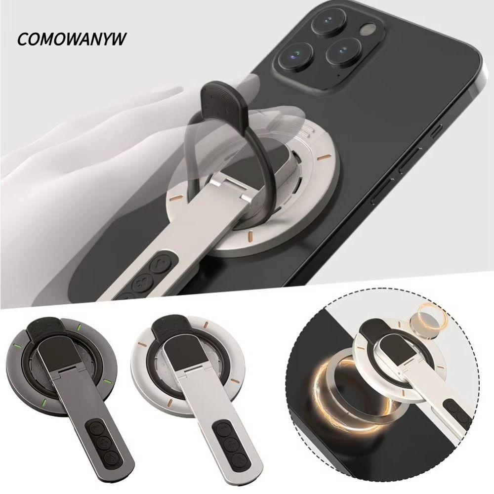 ขายึดโทรศัพท์มือถือ KOWANYW 360° ที่วางโทรศัพท์แม่เหล็กบางเฉียบแบบหมุนได้ขาตั้งโทรศัพท์มือถือสองด้านหลายมุมแบบปรับได้