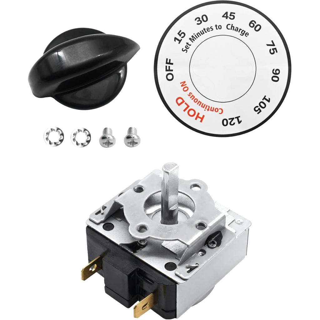 697122A Timer Kit - Mechanical 120 นาทีเหมาะสําหรับ Schumacher Craftsman เครื่องชาร์จแบตเตอรี่พร้อมต