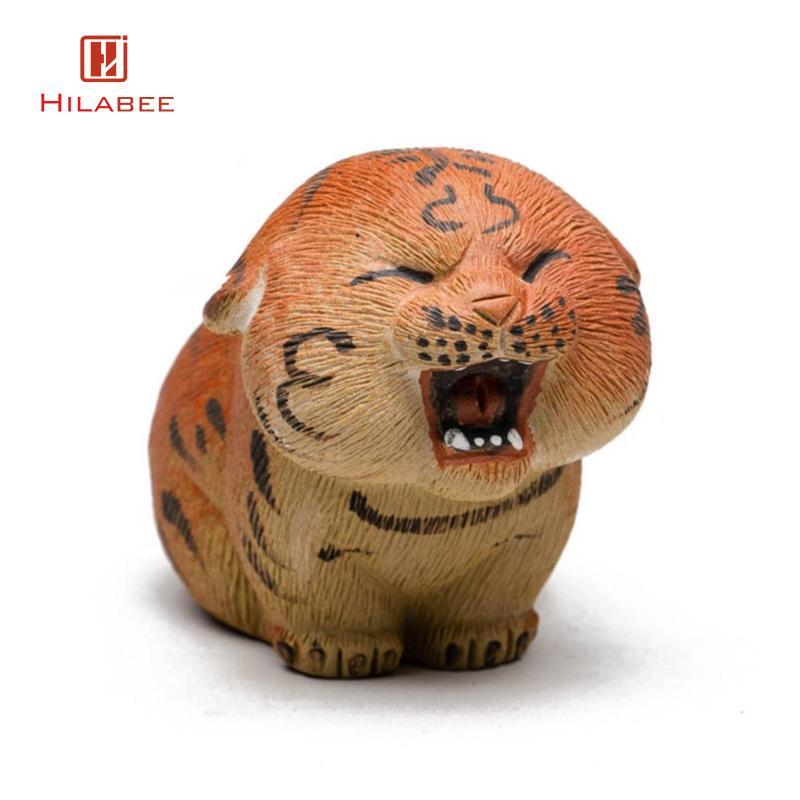 [UsusexaMY] Feline Tea Companion Pet Collectible Yixing Clay Tiger Sculpture for Desk
