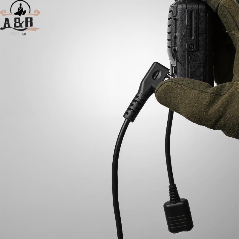 [A&B] 1M K Type 2 Pin Walkie-Talkie Mic Extension Cord สําหรับ UV-5R 888S Tailored สําหรับ Long-Dist