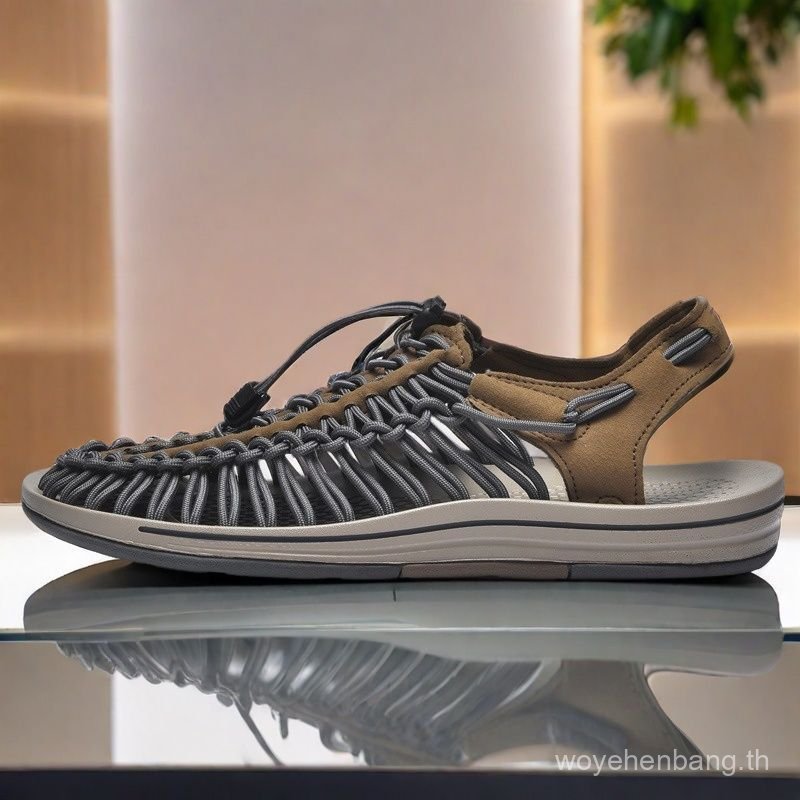 Tracking Sandals Tracking Handmade New Style Second-Generation Creek Shoes รองเท้าผ้าทอลําลองรองเท้า