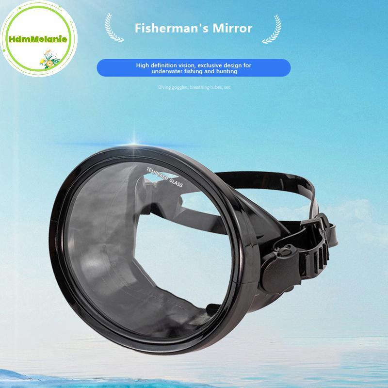 HDMM Oval Snorkel หน้ากากดําน้ํา Spearfishing หน้ากาก Panoramic มุมมองกว้างแว่นตากระจกนิรภัยเลนส์แว่นตาดําน้ําสําหรับผู้ใหญ่ TH