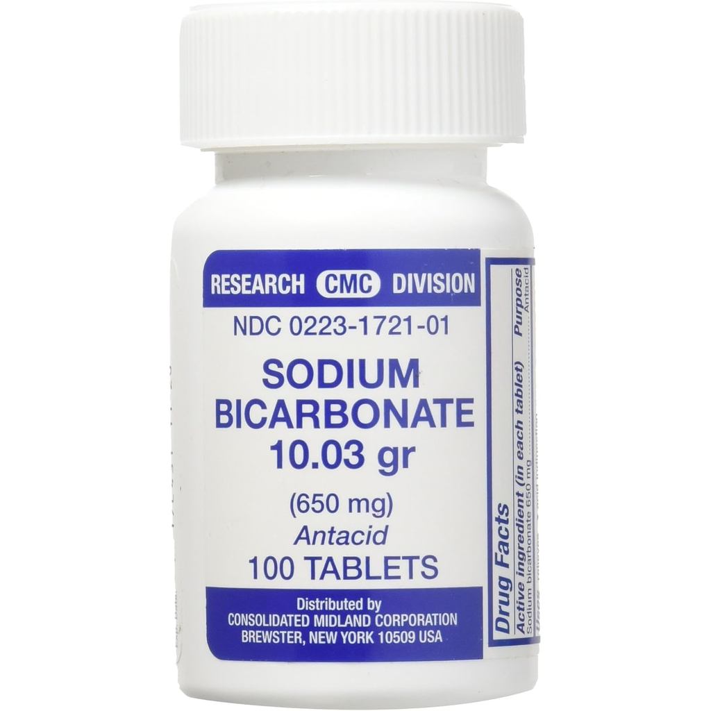 Sodium Bicarbonate Antacid (650mg) - 100 เม็ด