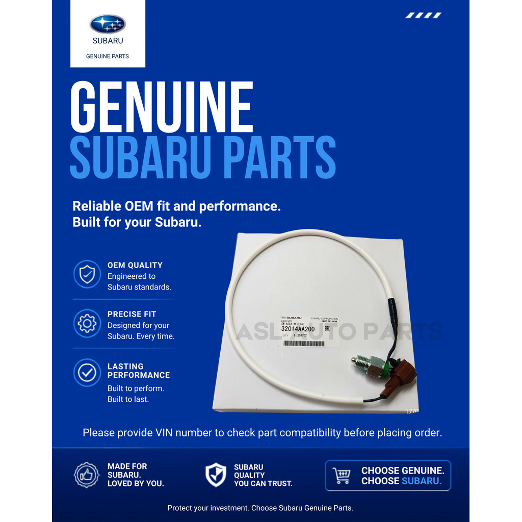 32014AA200 Subaru Gear Neutral Switch BRZ ZC6 (สําหรับรุ่น MT เท่านั้น) Toyota GT86 ZC6