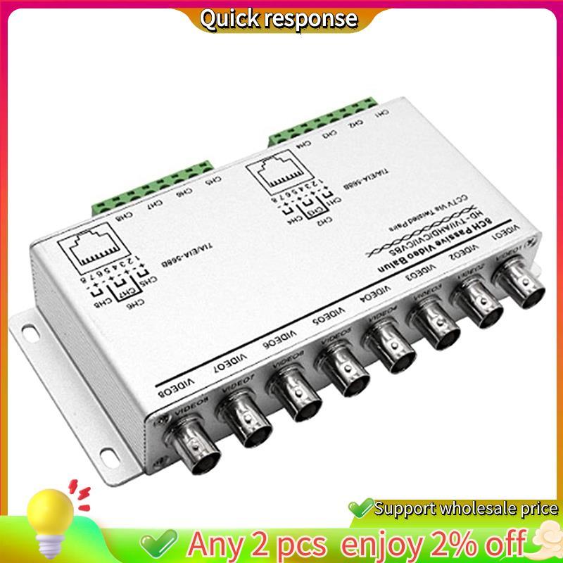 In stock-8-CH UTP 720 P/1080 P HD Passive Video Balun Transceiver,BNC to Cat5/5E/6 RJ45 (T568B) UTP 