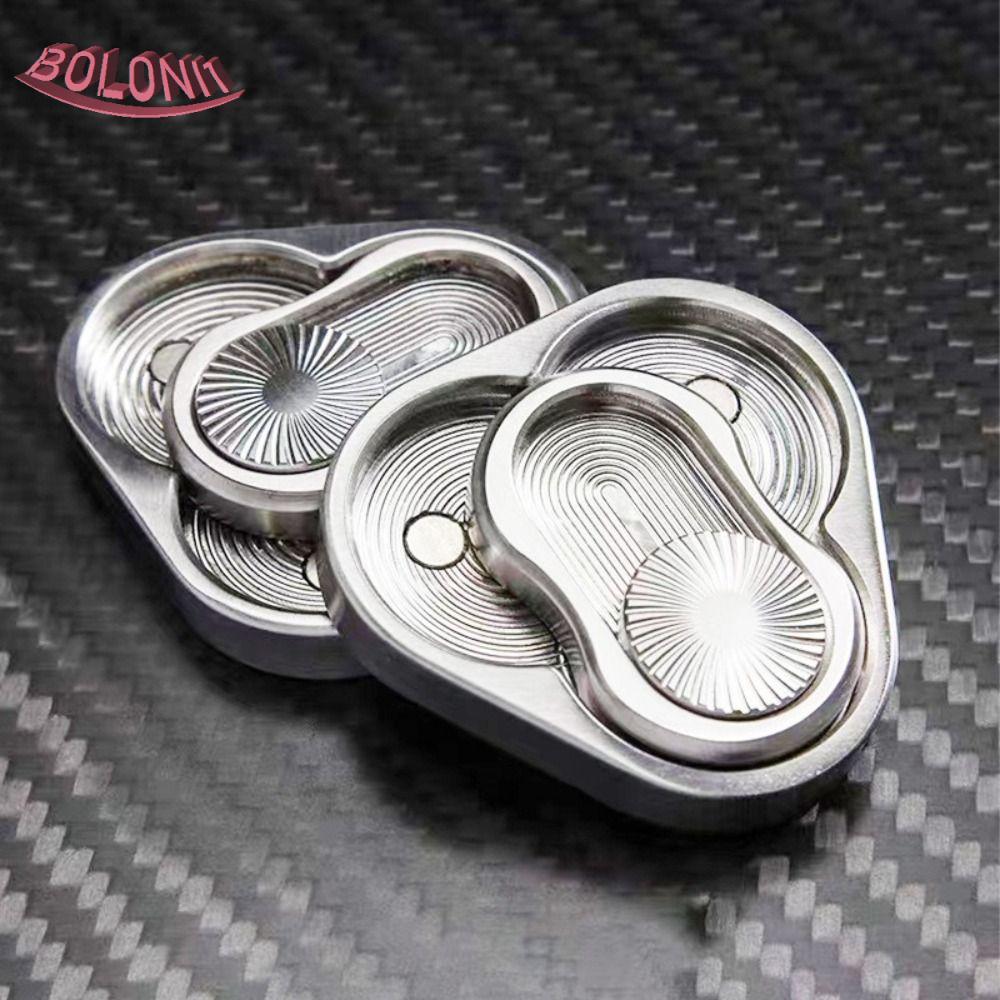 BO สามเหลี่ยมหมุน Fidget Slider ของเล่น, ของเล่น Fidget สามเหลี่ยมสแตนเลสสามเหลี่ยม Fidget Slider, ค
