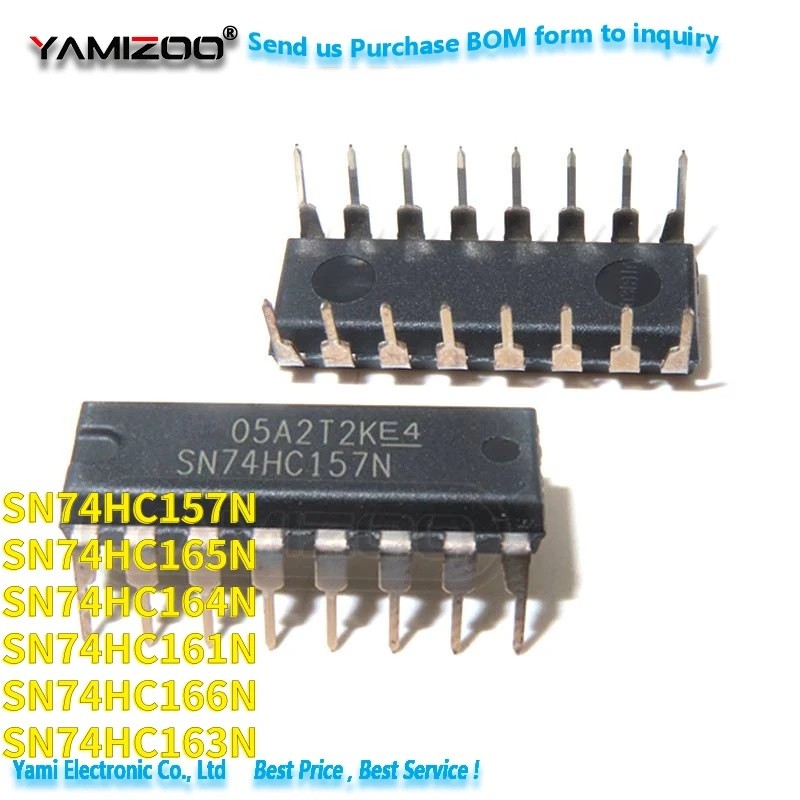 5PCS SN74HC165N 74HC165N DIP-16 74HC165 SN74HC157N 74HC157N SN74HC161N 74HC161N 74HC164N SN74HC163N 