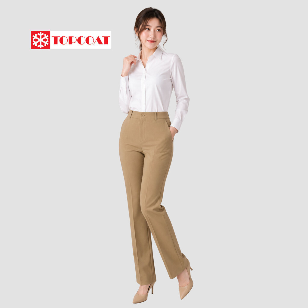 TOPCOAT กางเกงขายาวทรงกระบอกเล็ก (Modern pants) ผ้านิ่ม ลื่นใส่สบาย กระชับ (1 ตัว) M-5XL