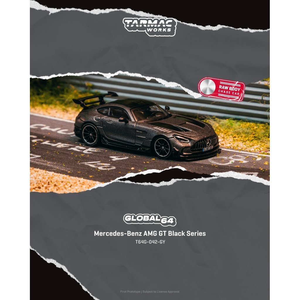 Tarmac Works 1:64 GLOBAL64 Mercedes-Benz AMG GT Black Series Grey T64G-042-GY
