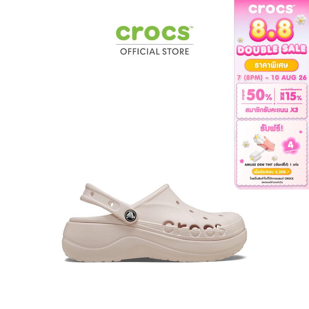 CROCS รองเท้าลำลองผู้หญิง BAYA PLATFORM CLOG รุ่น 208186-6PI - BARELY PINK