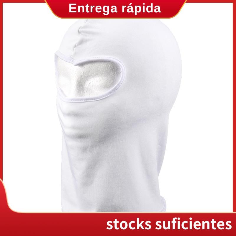 Outdoor Full Face Mask Spandex Thin Motorcycle Cycling Ski Mask สีขาว .moirapettyth
