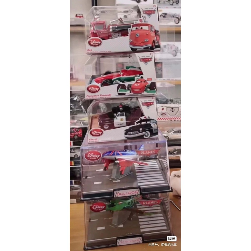 1/43Disney Disney Cars Racing Cars Mattel Cars, Disney Alloy, Lightning McQueen No. 95, ชุด 5 คัน 3 