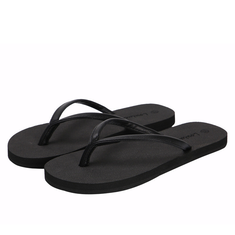 Unisex Flip Flops PU ยางด้านบน Outsole Flat Sole Design EU 39-45 สําหรับสวมใส่กลางแจ้ง