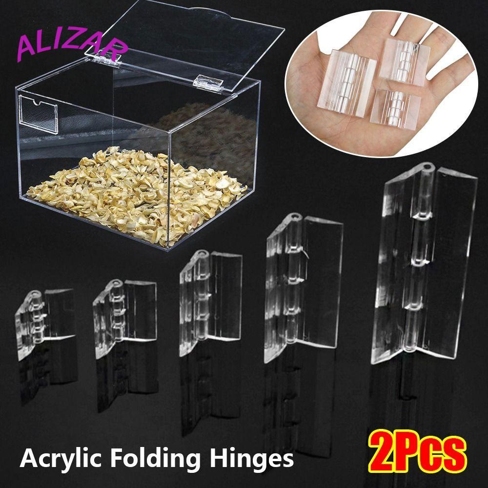 ALIZAR 2 ชิ้นบานพับประตู,อะคริลิคพลาสติกพับได้บานพับ, ABS 270 องศาเฟอร์นิเจอร์ฮาร์ดแวร์ประตูตู้