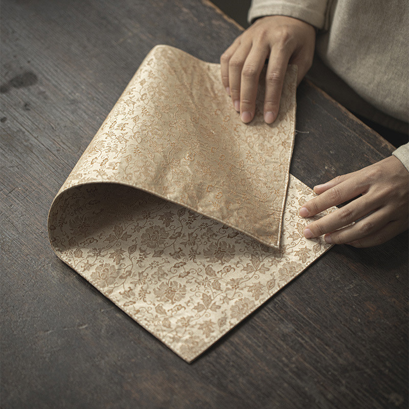 ใหม่จีนชาโบรเคด Zen ผ้าชาตาราง Brocade Zen ผ้าชาผ้าตารางธง Moji ใหม่ผ้าชา Brocade Zen ผ้าชา/ 8.10❀