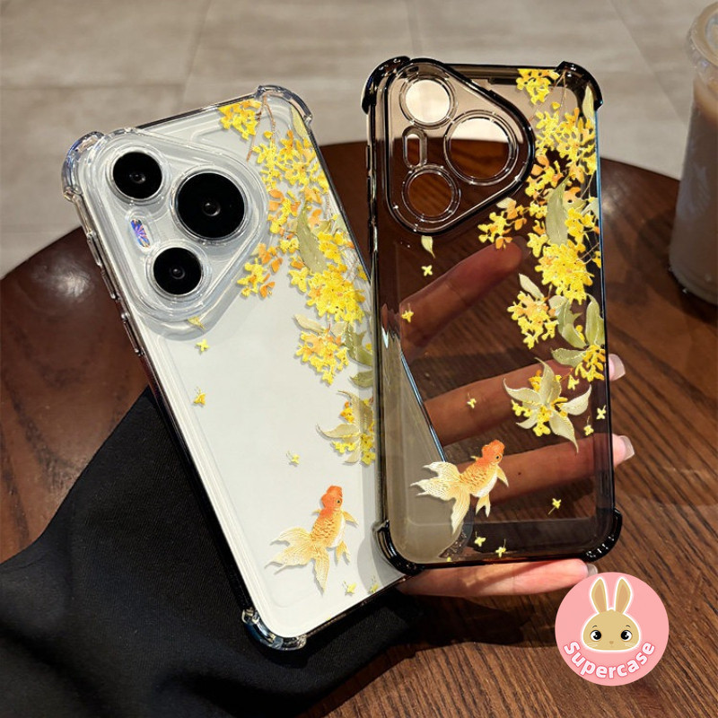 Osmanthus Goldfish Clearเคสโทรศัพท์สําหรับRealme Narzo 80 Lite 70 70X 60 60X 50 50i 50A 30 20 Prime 