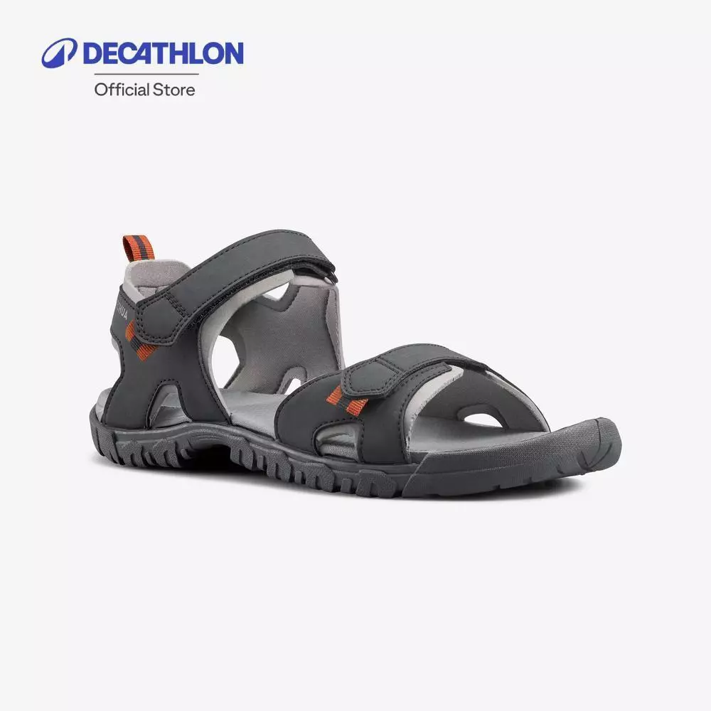 Decathlon Walking Sandals Men'S รองเท้ารัดส้นสำหรับผู้ชายใส่เดินรุ่น Nh100 - Grey