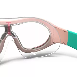 Decathlon Swimming Mask Size S Asian Fit Clear Lenses แว่นตาว่ายน้ำรุ่น Swimdow V2 ขนาด S สำหรับคนเอเชีย - Pink