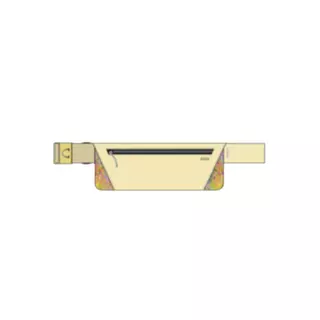 Decathlon Running Belt With 2-Compartment Pockets กระเป๋าคาดเอววิ่ง Kiprun ใส่สมาร์ทโฟนได้ รุ่น Basic 2 - Yellow