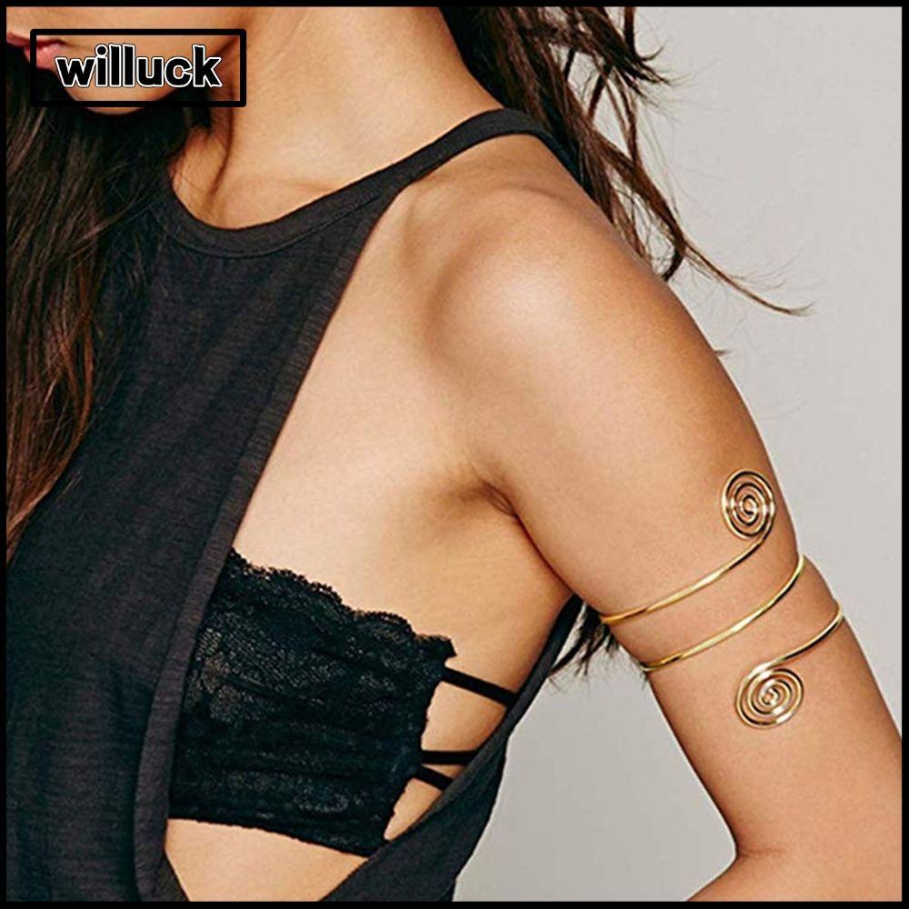 WILLUCK Upper Arm Bracelet Jewelry Arm Decor Fashion Temperament Arm Chain