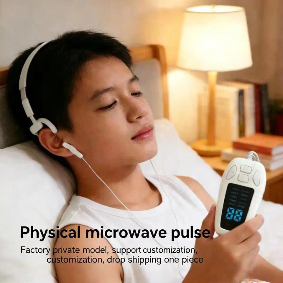 【QJ】Professional Vagus Nerve Stimulator Auricular Neurostimulation CES Therapy Clip Ear for Anxiety 