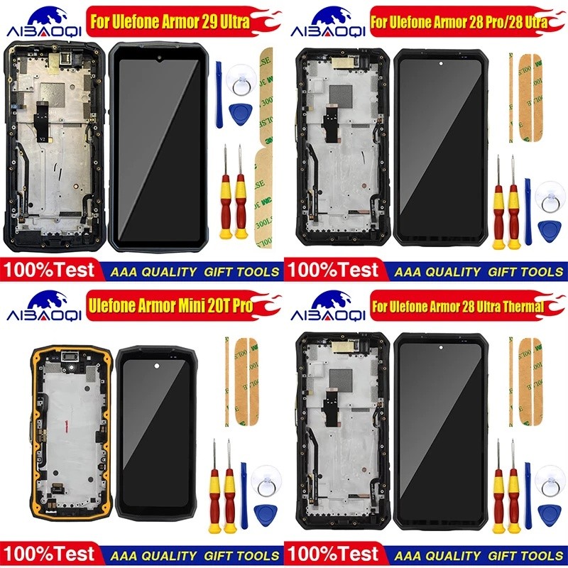 จอแสดงผลสําหรับ Ulefone Armor 28 Pro 28 Ultra Thermal Armor 29 Ultra Armor Mini 20T Pro/Mini 4/5 34 