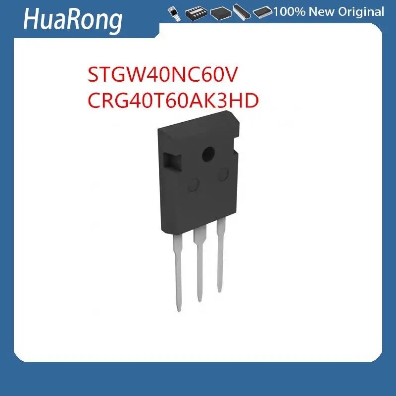 5 ชิ้น/แบทช์ STGW40NC60V GW40NC60 40NC60 CRG40T60AK3HD G40T60AK3HD TO-247