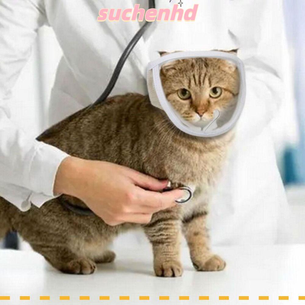 SUCHENHD Cat Muzzle Pet Product Anti Bite Transparent Mouth Guard