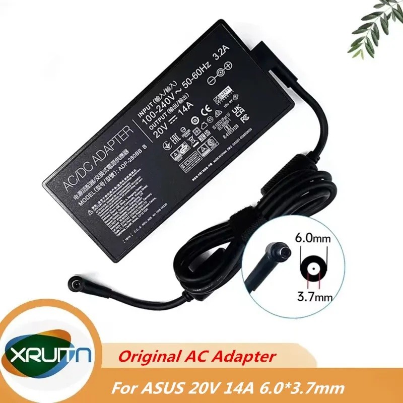 Original AC Adapter Charger สําหรับ ASUS 20V 14A 280W 6.0x3.7 มม.ADP-280EB B ADP-280EB F A22-280P1A 