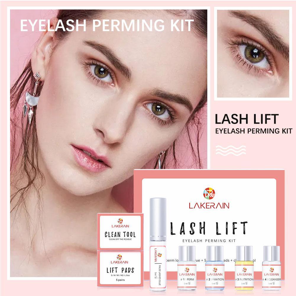 New Lash Lift Kit Long Lasting Eyelash Lifting Perming กาว Lasher โลชั่นใช้ Kit Pro Beauty P5j1