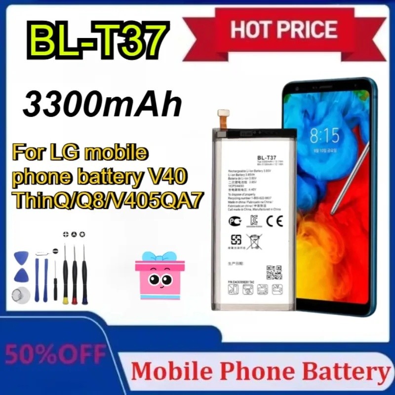 โทรศัพท์ใหม่ BL-T37 BL-T30 BL-45F1F BL-T23 BL-T24 แบตเตอรี่สําหรับ LG X Power 2 II V40 X-Cam H970 Th