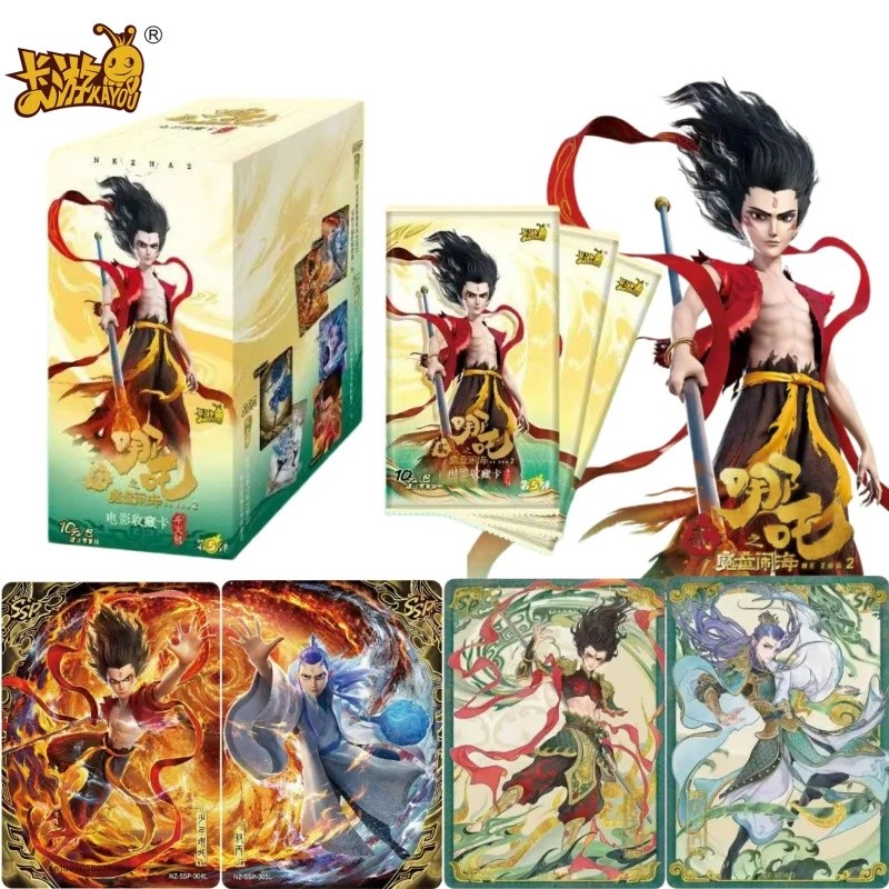 KAYOU ของแท้ใหม่ Nezha The Demon เด็กพิชิต Dragon King ภาพยนตร์สะสมการ์ด Series อะนิเมะสินค้าของขวัญ