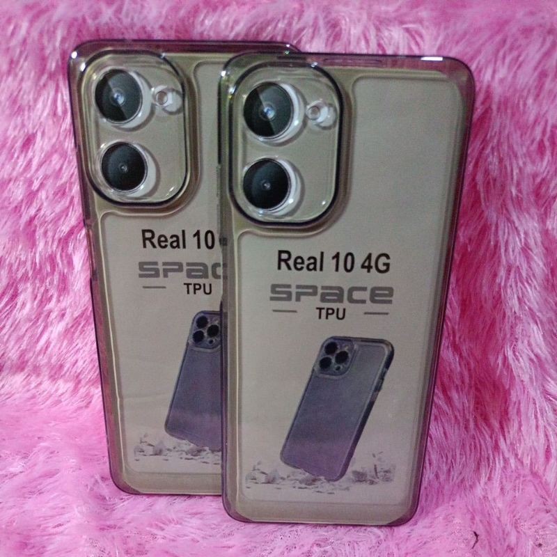 Soft Case space REALME 10 4G Silicone CLEAR BLACK TPU SPACE