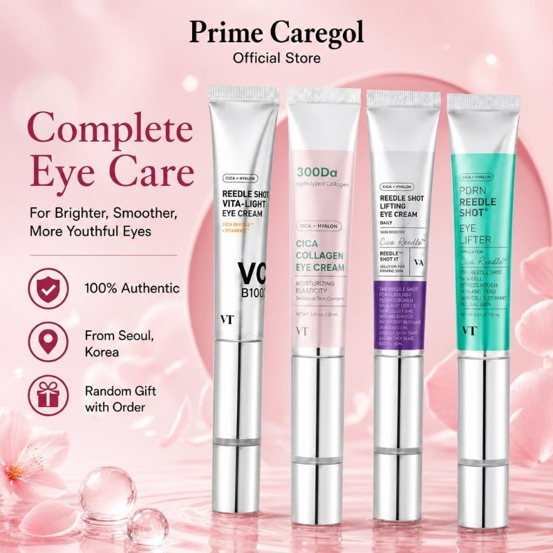 VT 4-in-1 Anti-Aging Eye Cream Pack 15ml วิตามินซีคอลลาเจน PDRN สําหรับความหมองคล้ําและเส้นละเอียด O