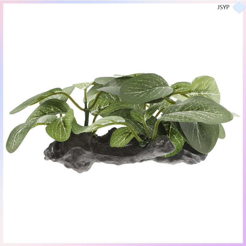 Aquarium Fake Aquatic Plants Decor เครื่องประดับตกแต่งต้นไม้ประดิษฐ์ตกแต่ง Leaf junshaoyipin