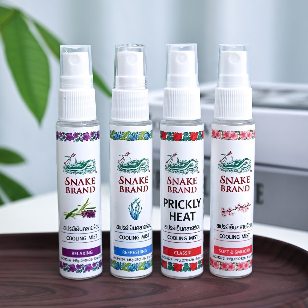Thailand SNAKE BRAND SNAKE BRAND สเปรย์ทําความเย็น แป้งฝุ่น การฝึกทหาร คูลลิ่ง น้ํายาฝึกทหาร Antiper