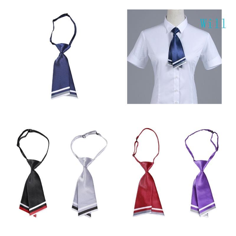 Will Uniform Tie สําหรับผู้ชายผู้หญิง Preppy-Style School Student Uniform Accessories