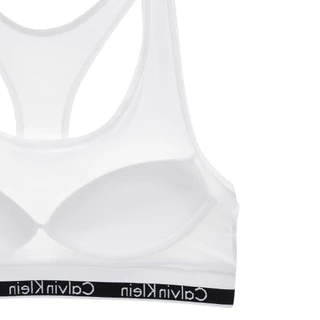 CALVIN KLEIN เสื้อชั้นในผู้หญิง Icon Cotton Modal Lightly Lined Bralette รุ่น QF3785AD 100 - สีขาว