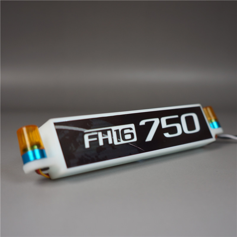 Tamiya 1/14 Trailer Volvo 750 กล่องไฟโฆษณา 560360 อะไหล่อัพเกรด FH16