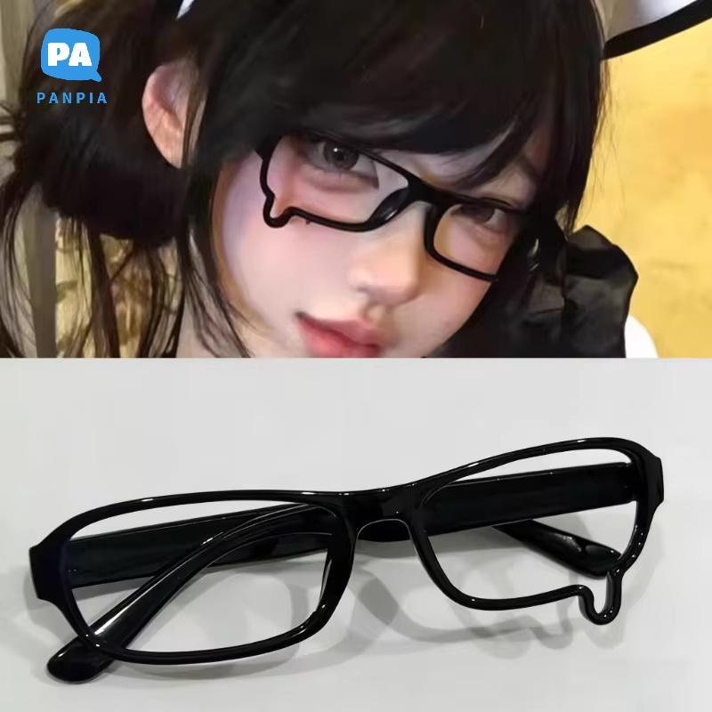 [NBI] คอสเพลย์กรอบแว่นตาทรงหยดน้ํา Unisex ไม่มีเลนส์แว่นตาเครื่องแต่งกายเครื่องประดับ Prop สําหรับกิ