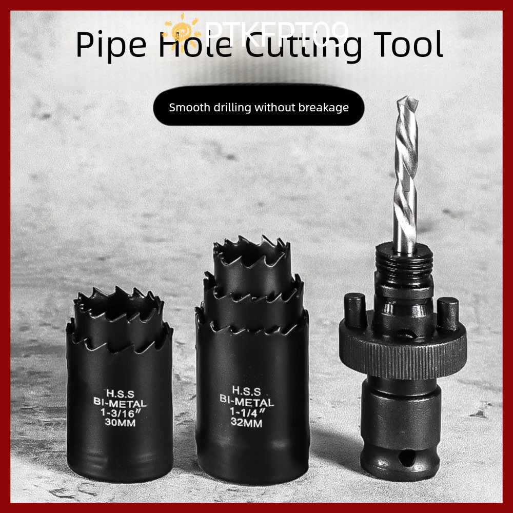 PTKFPT09 Bi-Metal Hole Saws Bit,โดยไม่ต้องหยุดน้ํา 22-32 มม.เจาะท่อ Bit,แบบพกพาพร้อมแรงดันน้ําท่อเจา