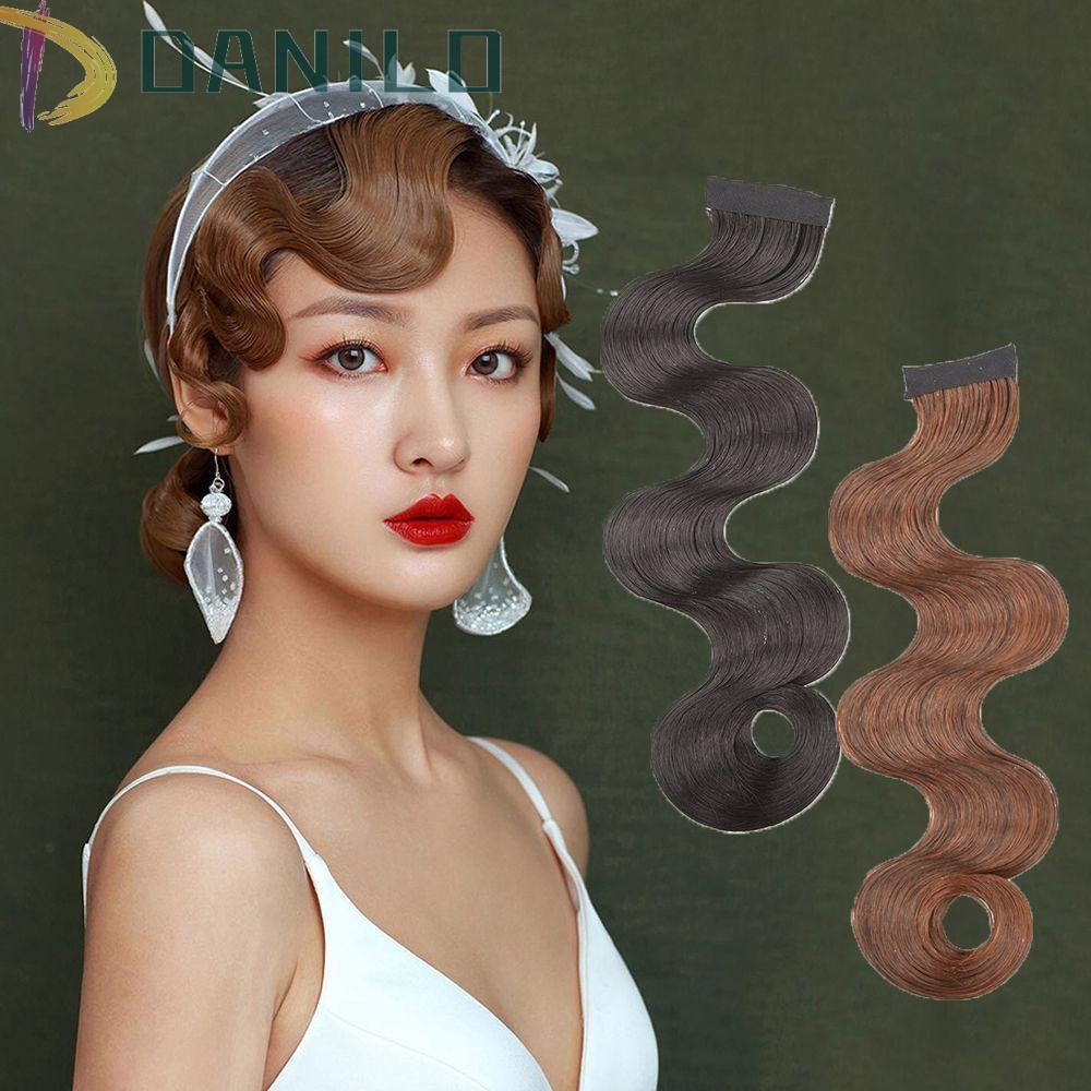 DANILLO Curly Bangs Women Retro Natural Hair Extension Fake Bangs