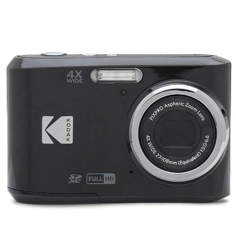 Kodak FZ45 Digital Camera - AA Battery Operated (Black & Red Options)
