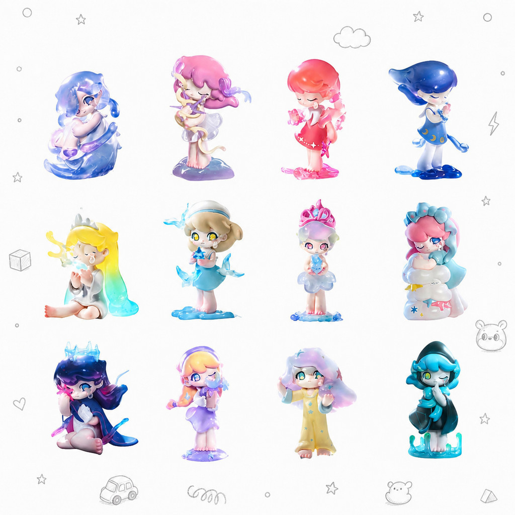 POPMART POPMART AZURA AZURA A Dream About Stars Series Mystery Box ของขวัญเล่นอินเทรนด์